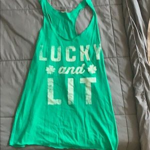 Lucky & Lit Racerback Tank